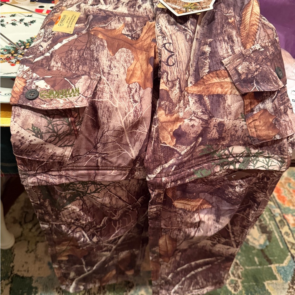 Magellan Outdoors Brown Camouflage Cargo Pants
